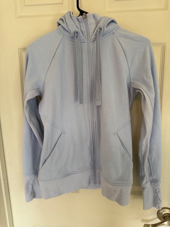 Athleta Tops - Athleta Light Blue Long Sleeve Zip Up Activewear Sweatshirt Hoodie Size Small